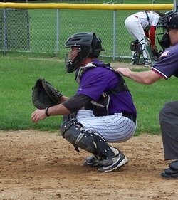 Don Gragnani catches the entire game for the 100th consecutive time. 
