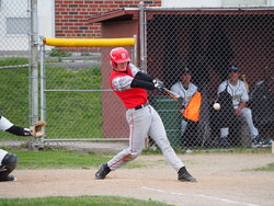 Carson Hayes singled home the fourth run for the Bees in the sixth inning, but it wasn't enough as West Genesee came back for a 6-4 win.