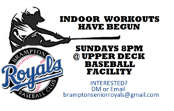 Workouts are held on Sundays at Upper Deck Basebal