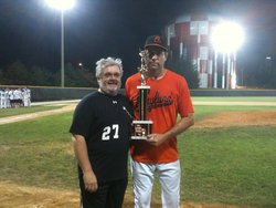 Presentation of Championship Trophy to Orioles Manager Steve Wolfe