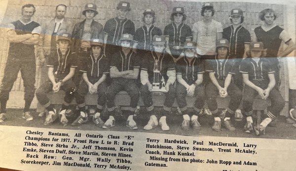 1977 Bantam All Ontario Champions