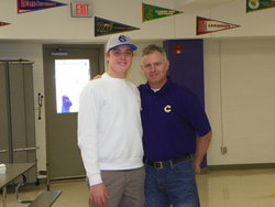 Clay and his dad Coach Hetland