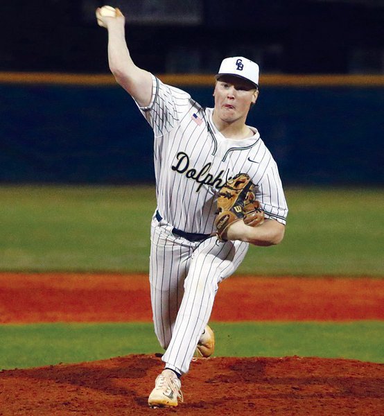 Jacob Thorn struck out 10 for the Dolphins against