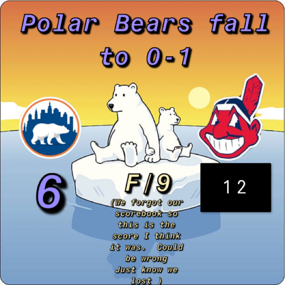 BEARS LOSE GAME 1 