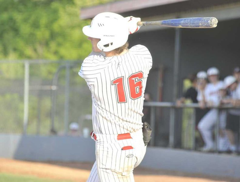 Caden Bogenpohl connects with a pitch