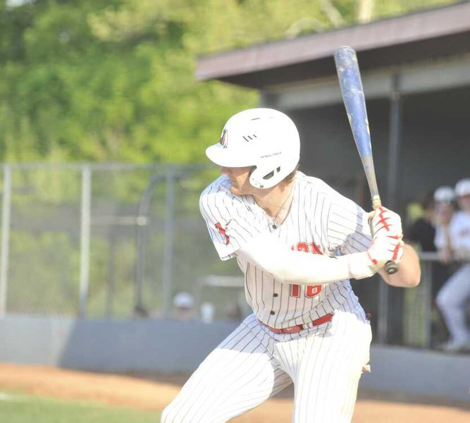Caden Bogenpohl connects with a pitch