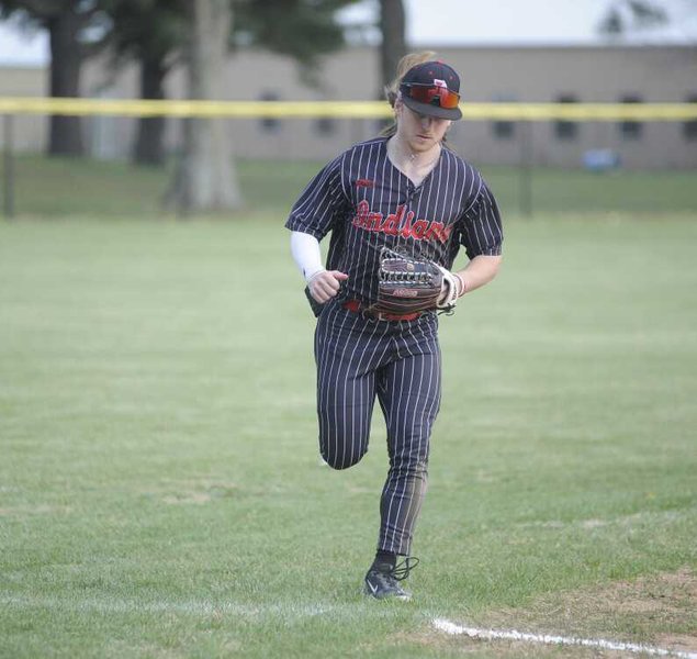 JHS Cooper Rhodes sprints in from left field