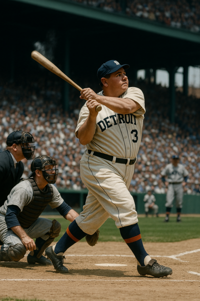 The Babe hits 1 of this 3 HRs in series