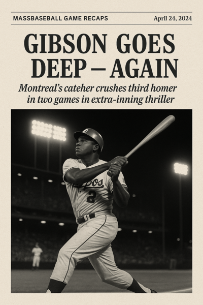 Josh Gibson hits his 3rd dinger of the series