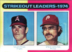 Nolan Ryan and Steve Carlton led the majors in strikeouts during the 1974 season