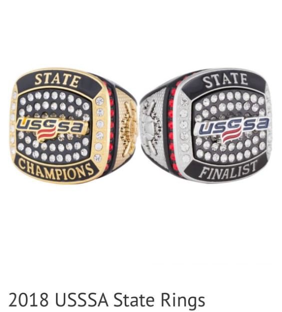 Usssa state championship on sale rings