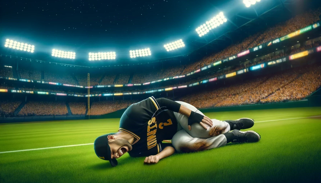 D. Callaway broke leg in game 3; to miss 36 games