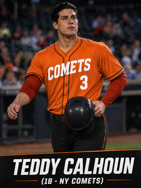 Teddy Calhoun named series MVP (NY Comets)