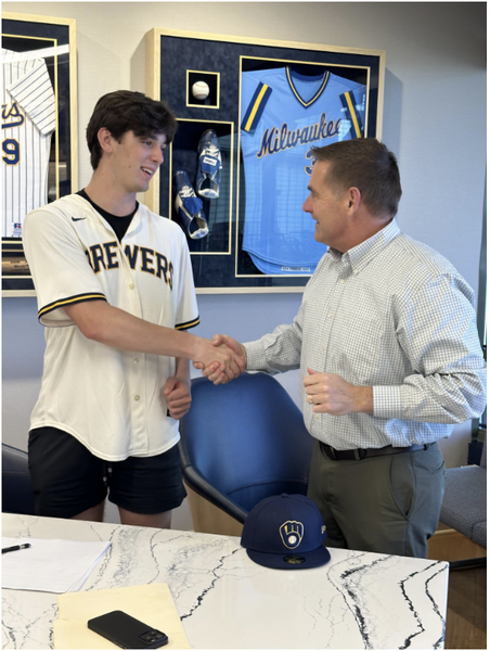 Northville Mustang Joey Broughton signs with Brewers