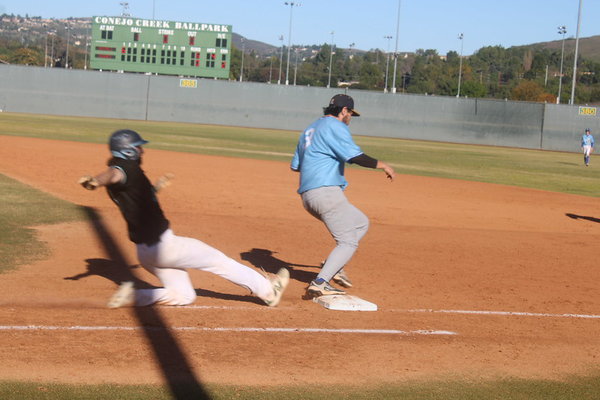 Lopez to Tanaka for the out!
