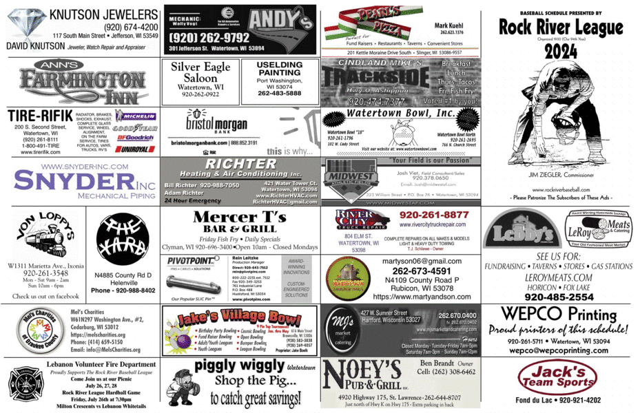 Please support these 2024 sponsors!!