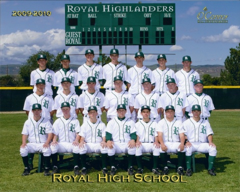 2010 Royal Highlander Varsity Baseball Team