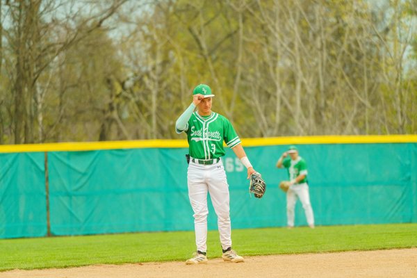 South Fayette Baseball player in the field