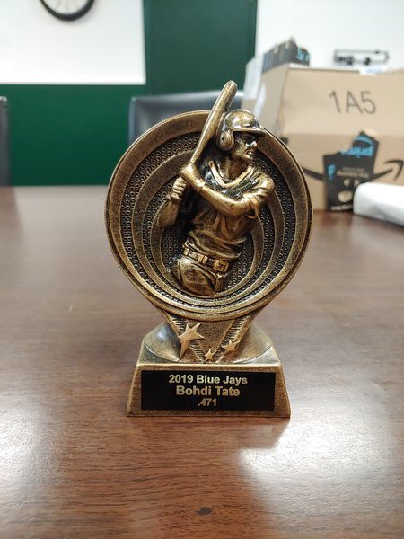 Bohdi Tate Batting Average Award