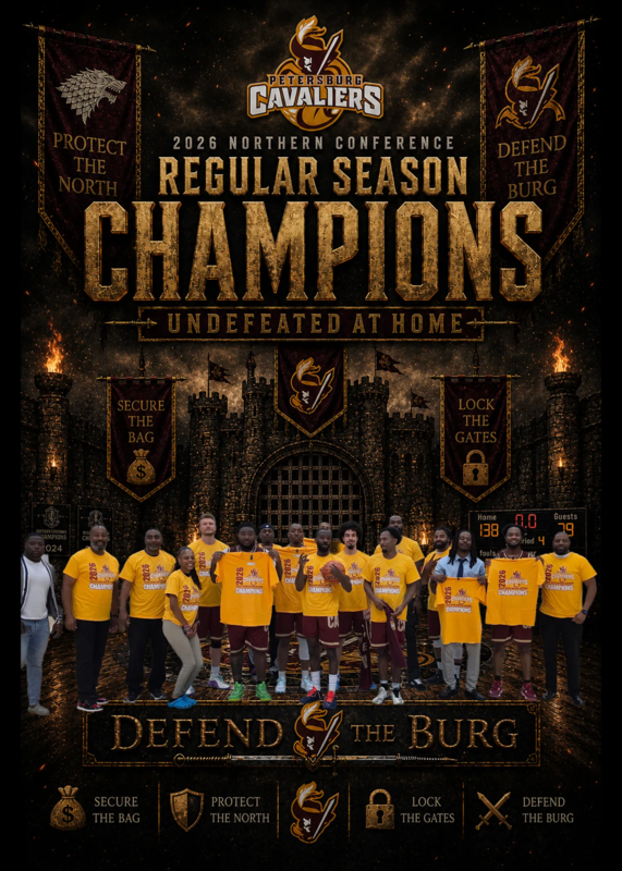 2026 Petersburg Cavaliers Northern Conference Regular Season Champions