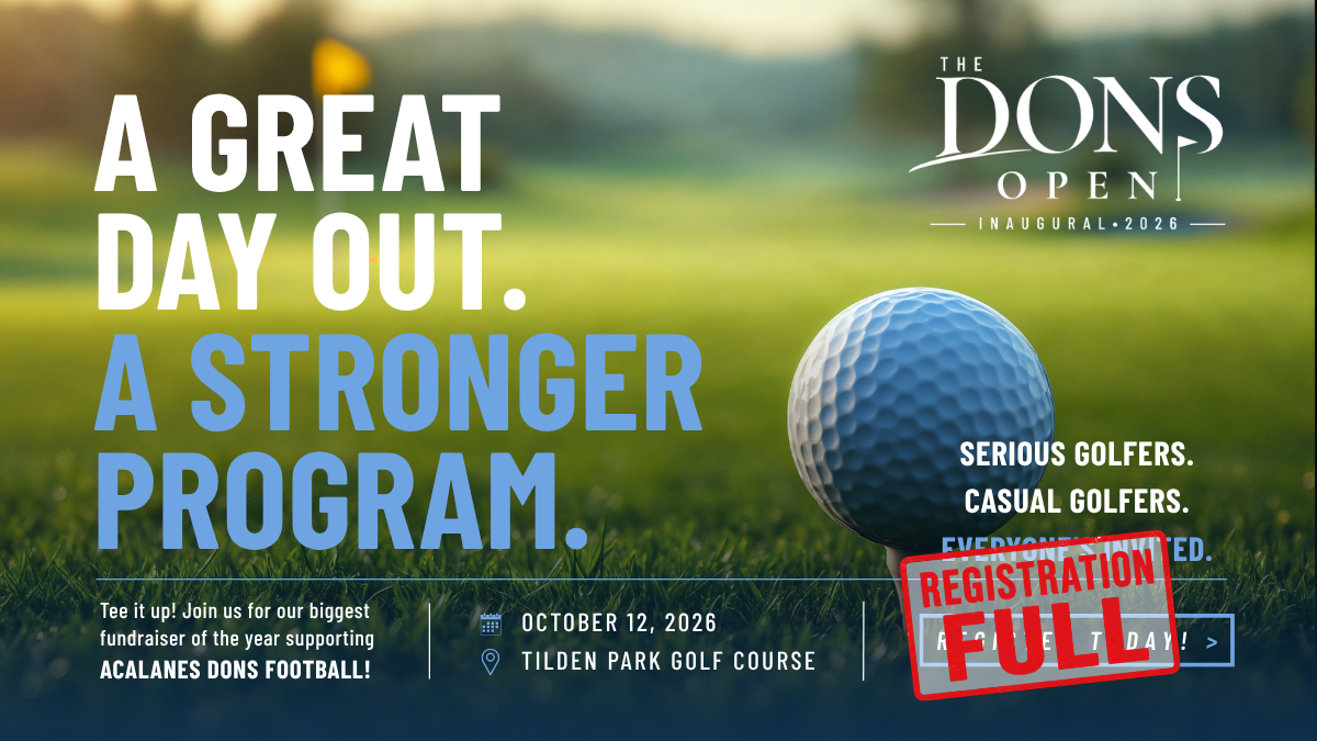 The Dons Open Golf Tournament - Registration Full!