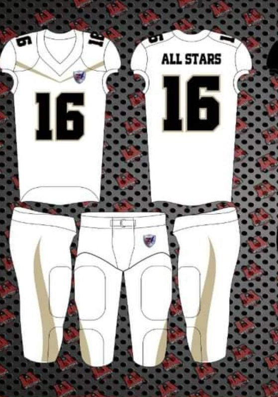 extreme football league uniforms