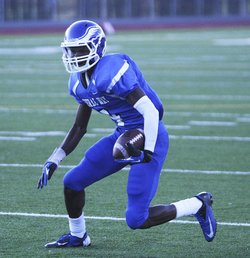 Lifetime Hawk Federal Way senior wide receiver Mike Tate tallied a pair of touchdowns during the Eagles' 43-7 win over Emerald Ridge Thursday night at
