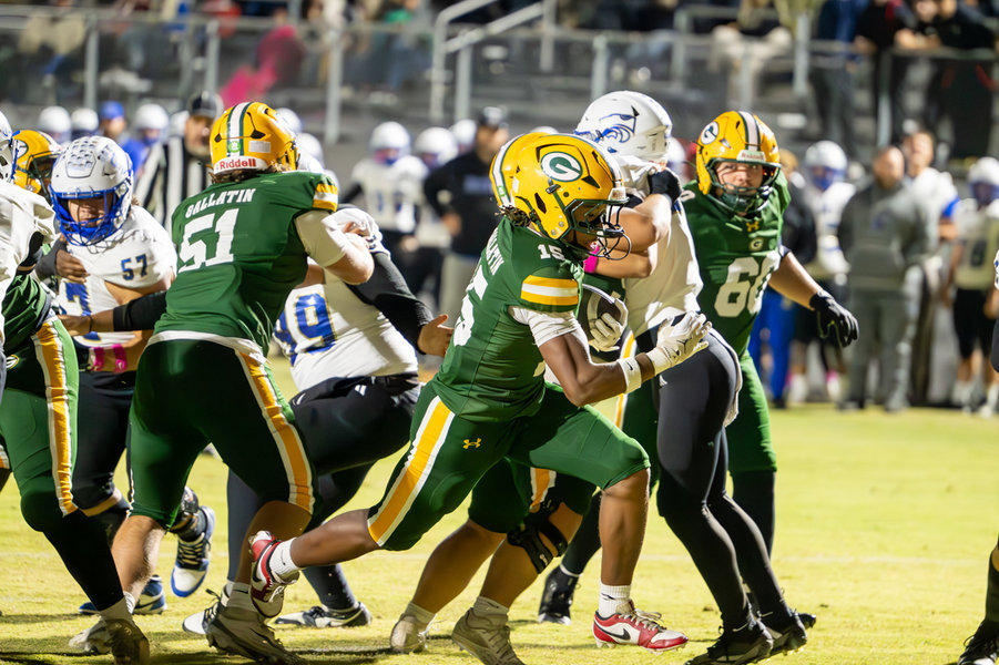 Gallatin left no doubt in its regular-season finale Thursday night, dominating Wilson Central 33-0 to lock up third place in the Region 4-6A standings