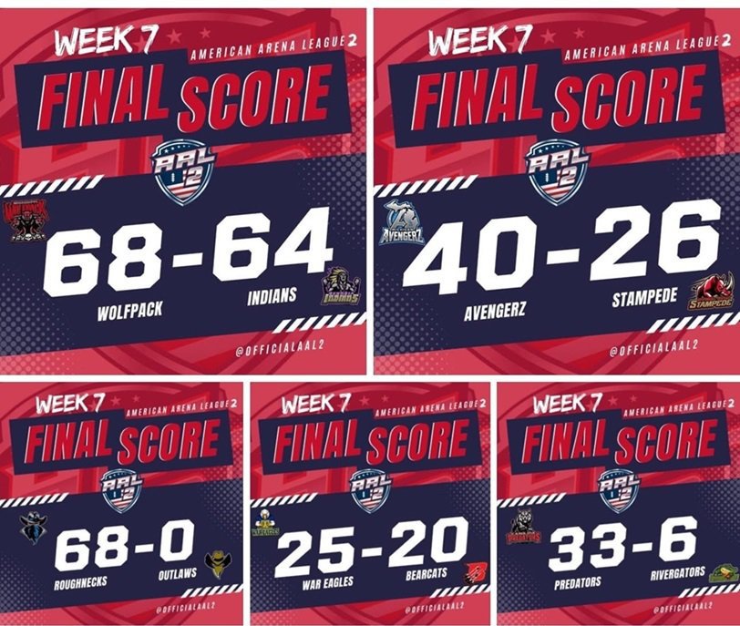 AAL2 WEEK #7 Final Scores