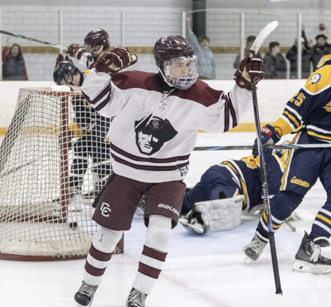 Declan Daley (No. 8) after he buried a pass from B