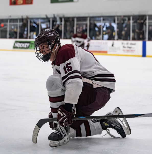 Theo Price celebrates after scoring a late goal 