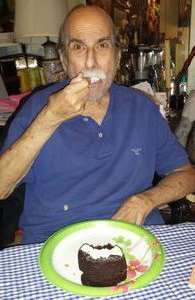 Ira with his 86th B-day cake