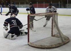 Reynold's shot finds the back of the net.