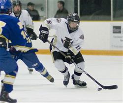 Chris Van Camp, right, had an assist for the Joel Barlow high hockey team - Scott Mullin photo