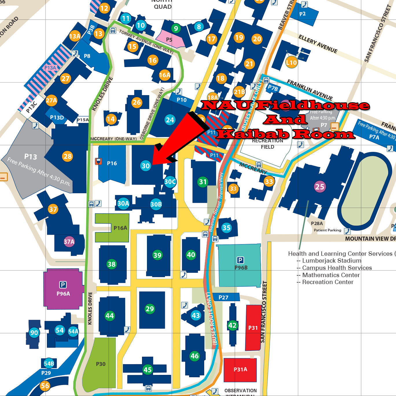 University Of Az Campus Map - United States Map