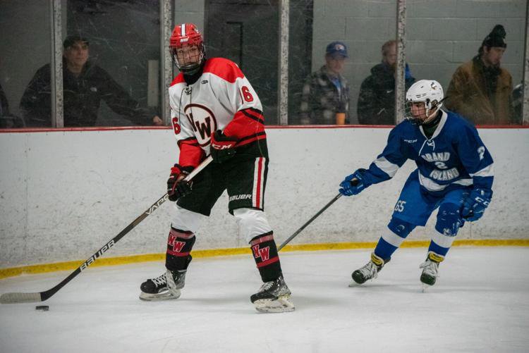 Niagara Wheatfield’s Anthony Lagreca (16) looks fo