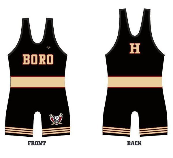 Hillsborough Wrestling Singlet Black