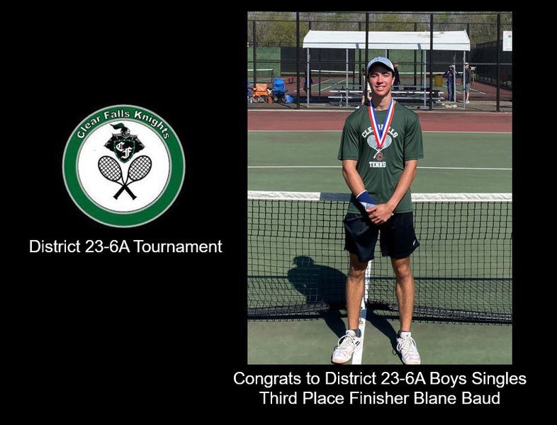 Blane Baud Medals in 23-6A District Tournament