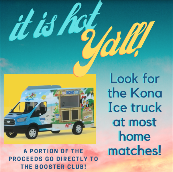 Look for the Kona Ice Truck at most home matches