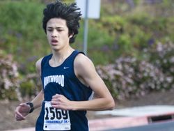 Ryan Purcell approaches the finish line in second place. MIGUEL VASCONCELLOS, THE ORANGE COUNTY REGISTER