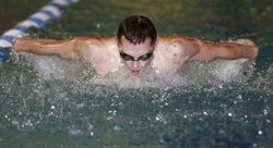 Josh Decker won two individual events at the Morris County Championships 