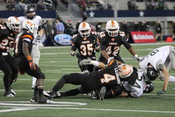 Lancaster's Defense playing hard