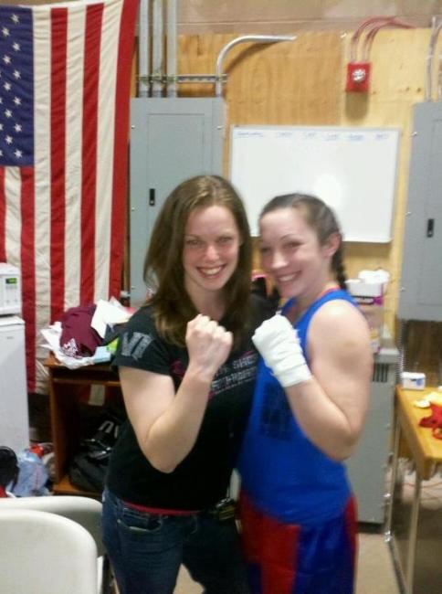 Erin Cooney (right) Fights Saturday Night