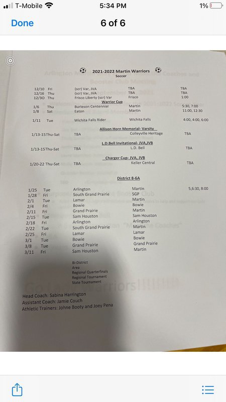 Schedule 2022