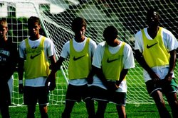 Greece Olympia soccer coach Rob DuPrau stresses the importance of positivity.