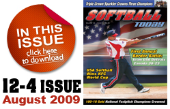 Check out the Blaze on pages 43 and 44 in the August Softball Today.