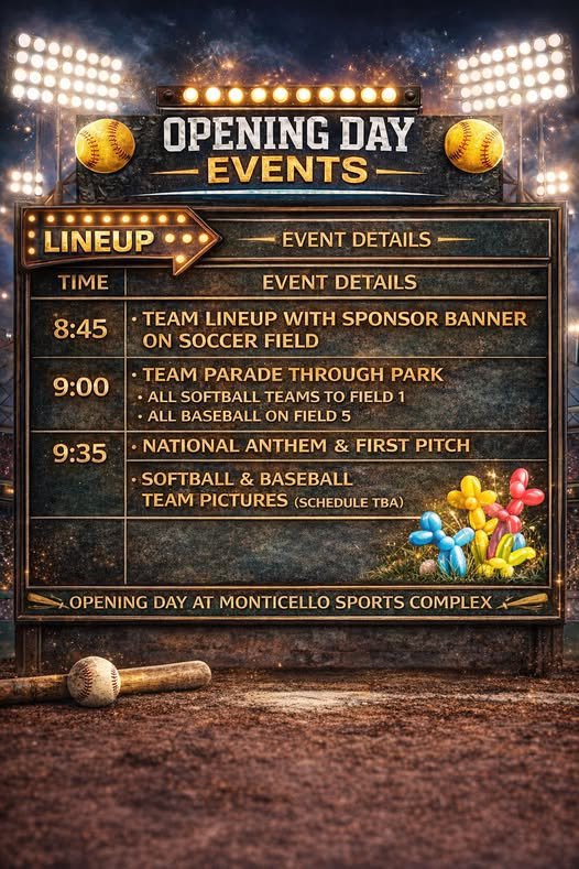 Opening Day at the Ballpark-April 4, 2026
