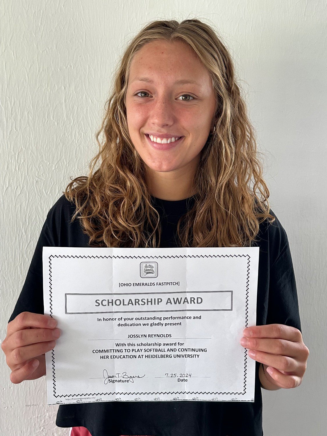Ohio Emeralds Fastpitch Scholarship