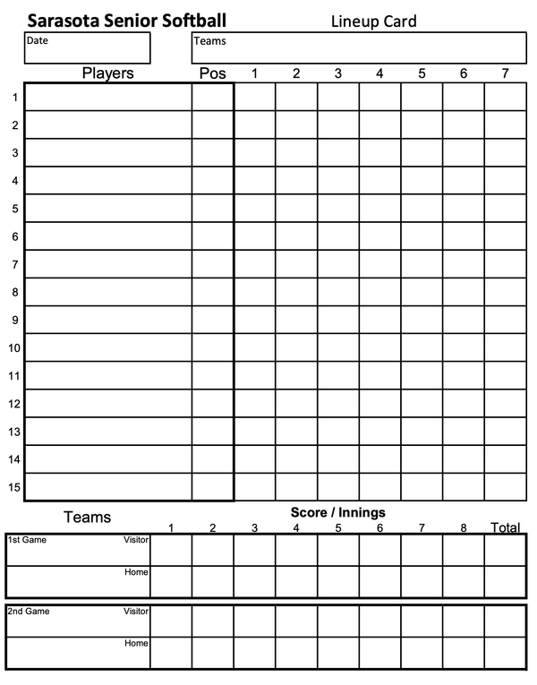 Download Lineup Card