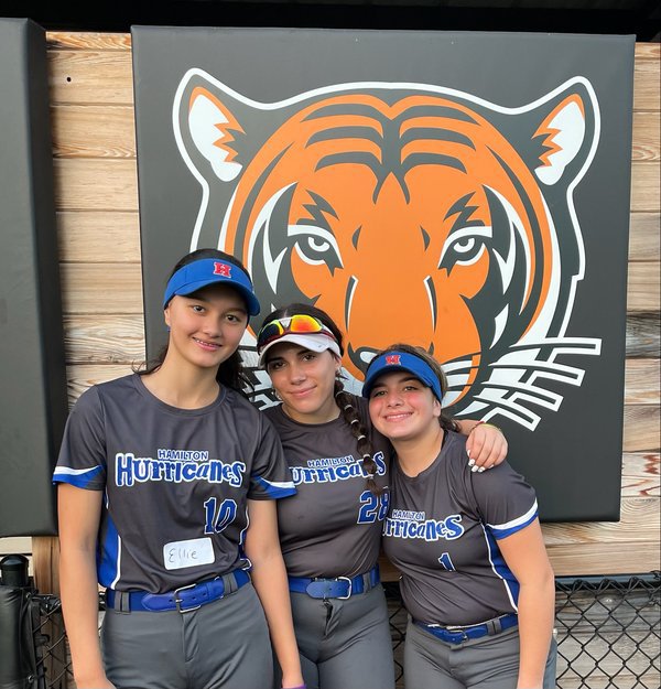 Ellie, Ava, and Bianca at Princeton Camp 